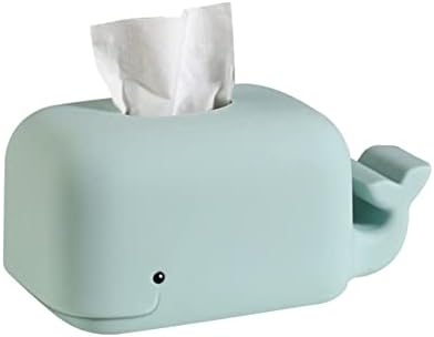 EUBUY Silicone Whale Tissue Box Cover with Phone Holder 1