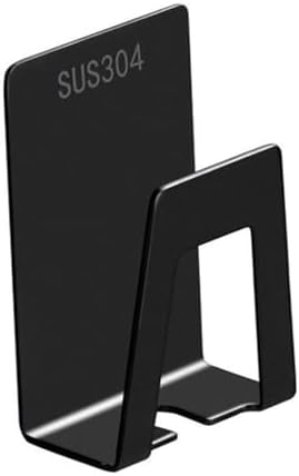 IMIKEYA Wall-Mounted Toothbrush Holder Black