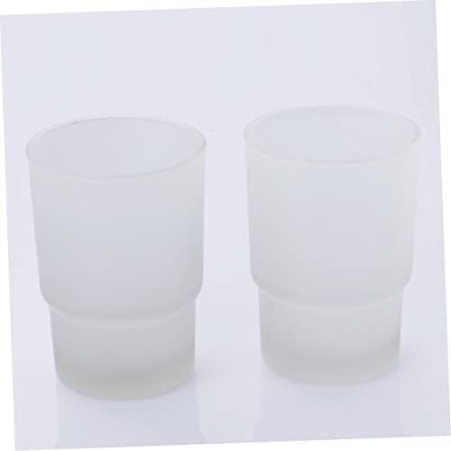 Bathroom Holder Wall-Mounted Toothbrush Cup Holder White