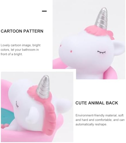 PRETYZOOM Funny Unicorn Soap Dish for Bathroom
