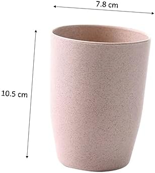 ETHZZLE Lightweight Stackable Wheat Straw Gargle Tumbler Cup for Adults and Kids