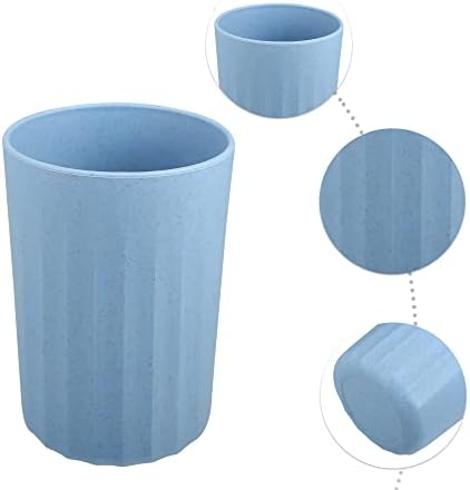 VOCOSTE Wheat Straw Tumbler with Smooth Lines - Toothbrush Holder 409x280