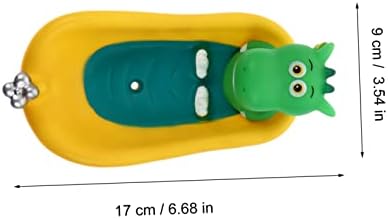 STOBAZA Dinosaur Soap Box Sponge Holder for Kitchen Bathroom