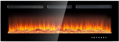 oneinmil Electric Fireplace 50 Inch WallMounted