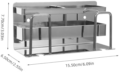 CONGARTENO Wall Mounted Toothbrush Holder Stainless Steel No Tools Required