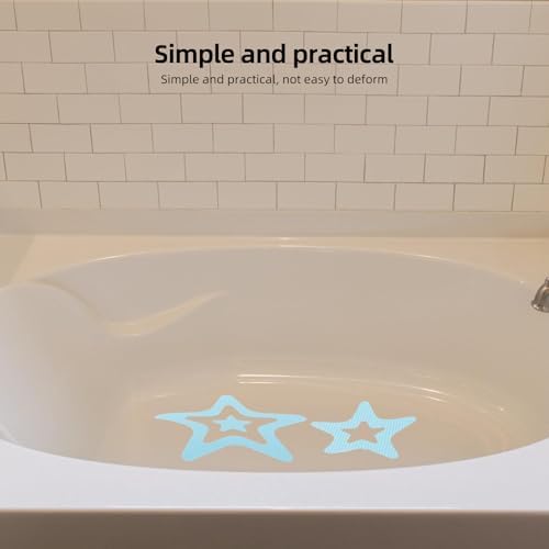 LOGOFUN 12PCS Star Bathtub Stickers Non-Slip Decals