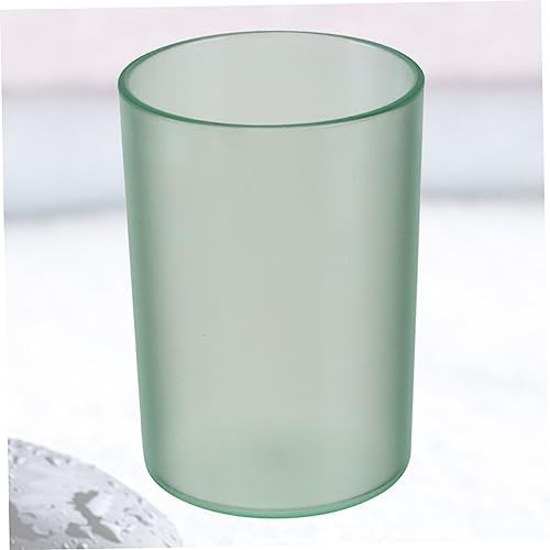 Amosfun Green Plastic Toothbrush Mug Holder