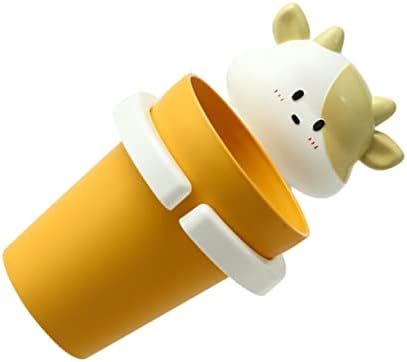 Cartoon Cow Toothbrush Holder with Gargle Cup