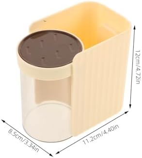 Cabilock Wall Mounted Toothbrush Cup Holder Set for Space Saving Bathroom Organization