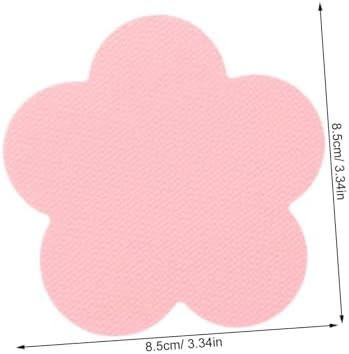 20pcs Non-Slip Pink Rubber Bathtub Stickers