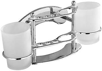 FONDOTIN Wall Mounted Toothbrush Holder with Cup