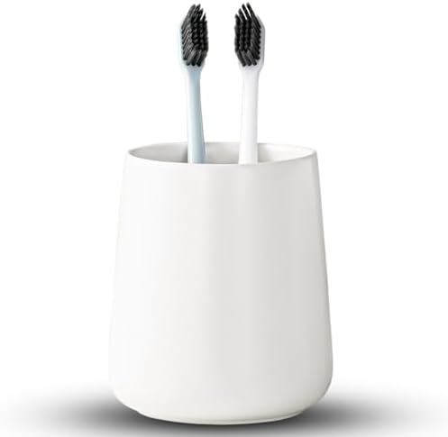 Ceramic Toothbrush Holder with Modern Design