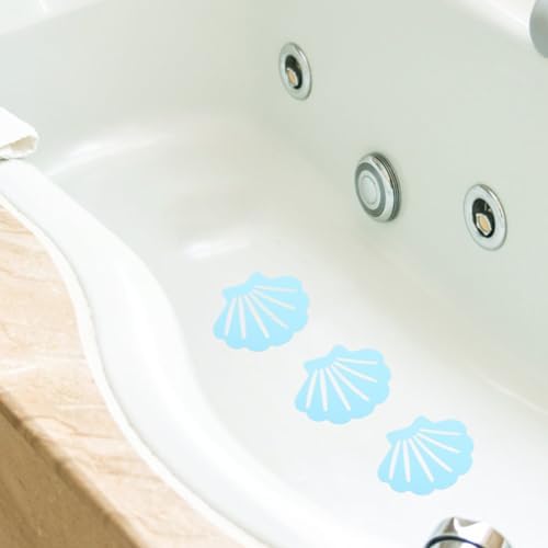 Cabilock 12pcs Shell Anti-Slip Stickers for Bathtub