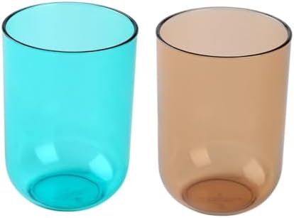 ABOOFAN 2pcs Transparent Toothbrush Cups Sturdy Bathroom Holder