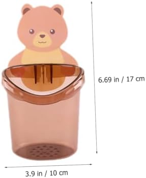 2pcs Cartoon Wall-Mounted Toothbrush Holder for Boys and Girls