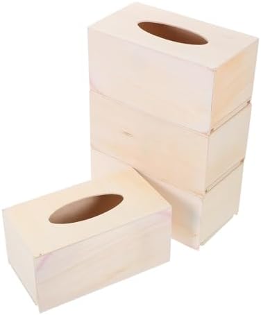 COHEALI 4pcs Box DIY Tissue Box Holder