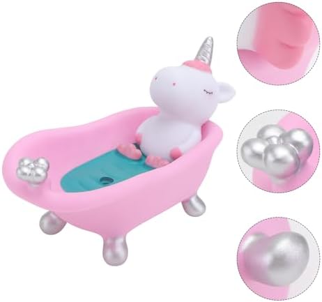 PRETYZOOM Funny Unicorn Soap Dish for Bathroom
