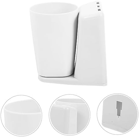 Cabilock Wall Mounted Toothbrush Cup Holder Set for Space Saving Bathroom Organization