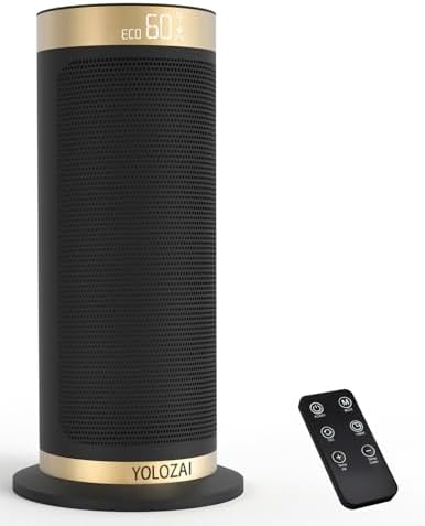 YOLOZAI 1500W PTC Space Heater with Remote and Oscillation