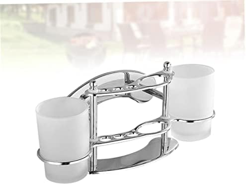 PRETYZOOM Wall Mount Toothbrush Holder with Cup