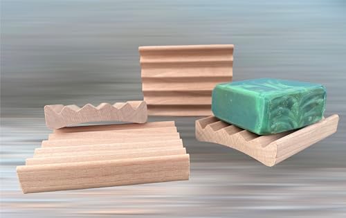 Howells Products 2 Pack Natural Wood Soap Dish