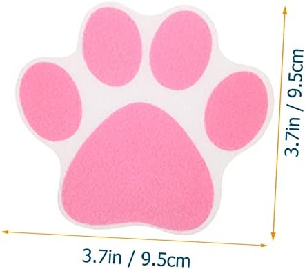 Garneck 10pcs Non-Slip Bathtub Stickers with Paw Design
