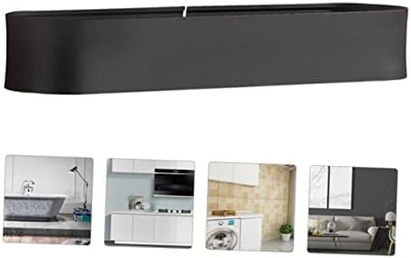 BUGUUYO Wall Mounted Rack Black Aluminum