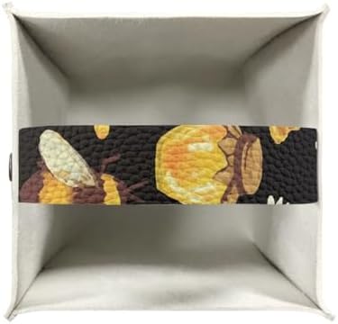 Cute Bee Tissue Box Cover Holder with Belt Bottom