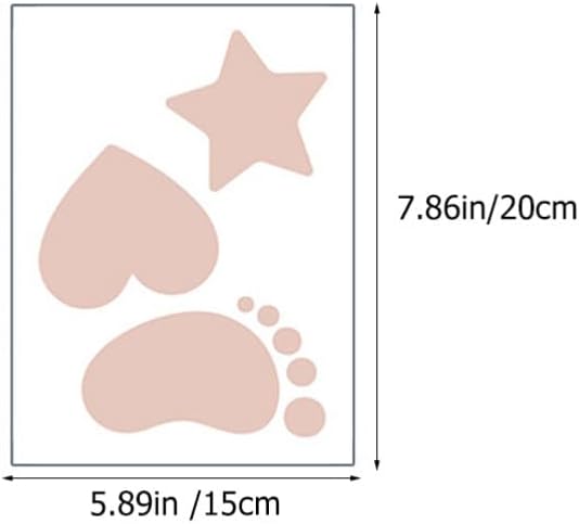 HOMSFOU Non-Slip Bathtub Stickers 6 Sheets PVC Design