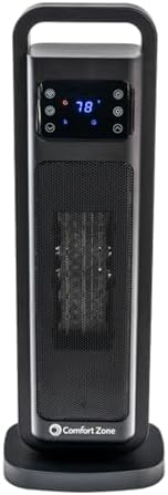 Comfort Zone 26-Inch 1500W Space Heater with Remote Control