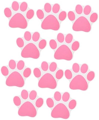 Garneck 10pcs Non-Slip Bathtub Stickers with Paw Design