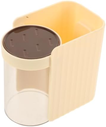 Cabilock Wall Mounted Toothbrush Cup Holder Set for Space Saving Bathroom Organization
