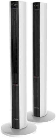 Lasko Tower Fan Heater 2-Pack with Remote Control