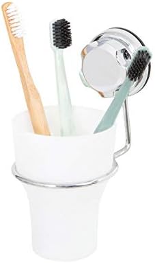 Bestlock Suction Wall Mount Toothbrush Holder with Cup 1