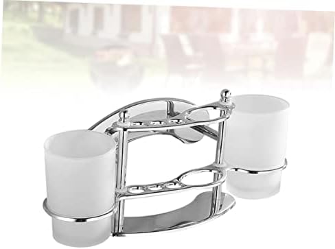 WOONEKY Bathroom Toothbrush and Gargle Cup Holder