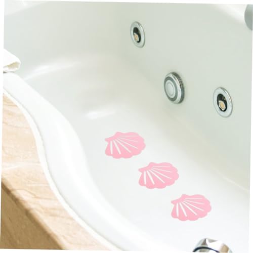KONTONTY 12pcs Shell Shape Non-Slip Bath Decals