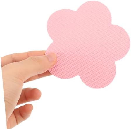 20pcs Non-Slip Pink Rubber Bathtub Stickers