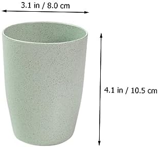 4pcs Wheatstraw Toothbrush Holder Cups for Bathroom
