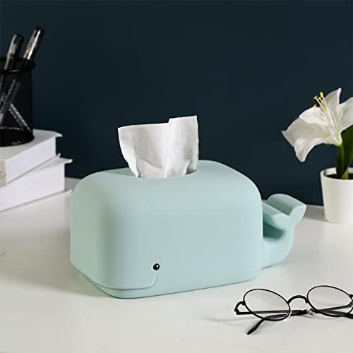 EUBUY Silicone Whale Tissue Box Cover with Phone Holder 1