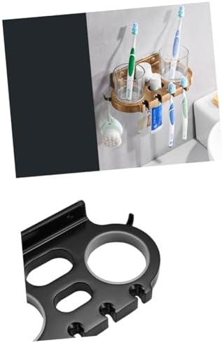 Cabilock Aluminum Toothbrush Rack with 2 Cups Easy Install
