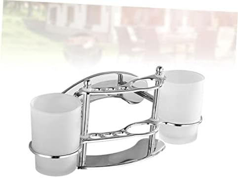 Stainless Steel Toothbrush and Gargle Cup Holder