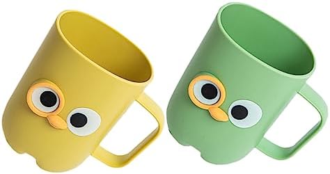 Alipis 2pcs Cartoon Toothbrush Holder Cups for Boys and Girls