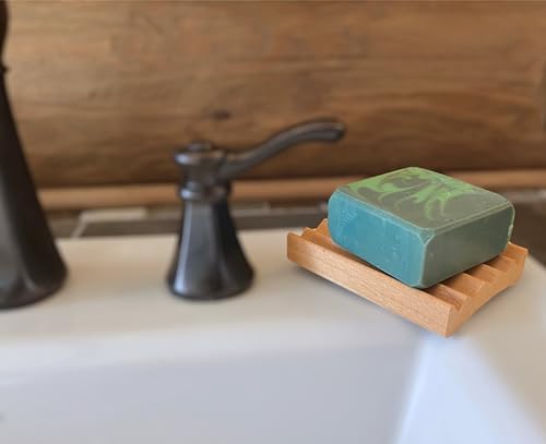 Howells Products 2 Pack Natural Wood Soap Dish