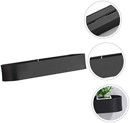 BUGUUYO Wall Mounted Rack Black Aluminum