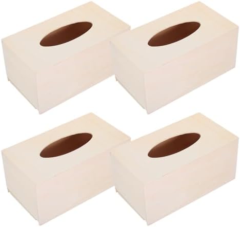 COHEALI 4pcs Box DIY Tissue Box Holder
