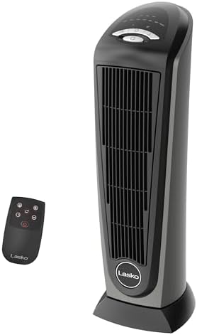 Lasko 225 Inch Oscillating Ceramic Space Heater with Remote Control and Timer