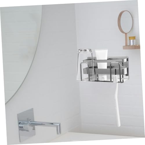 MAGICLULU Wall Mounted Toothbrush Holder Stainless Steel