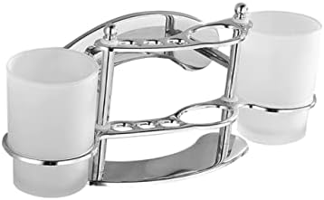 Stainless Steel Wall Mounted Toothbrush and Gargle Cup Holder