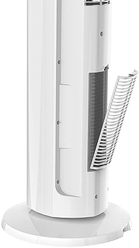 Lasko 1500 Watt 4 Speed Quiet Bladeless Tower Fan and Space Heater White
