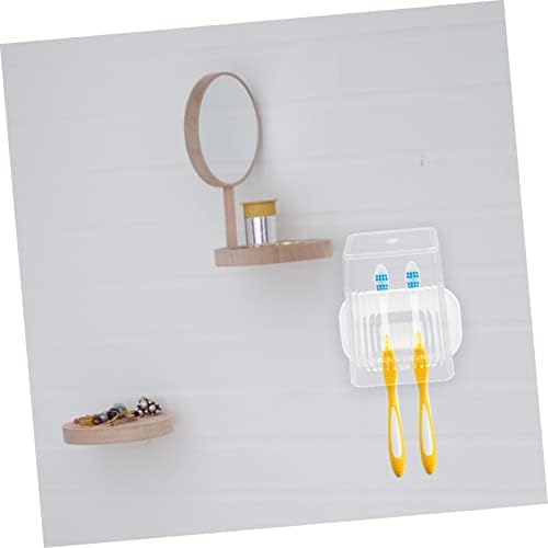 KONTONTY Wall-Mounted Toothbrush Holder Set with Ventilation